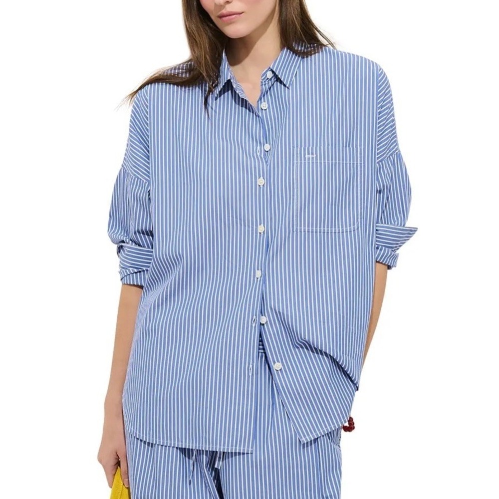 Alex Mill Womens Jo Striped Cotton Shirt Button Up Size XS